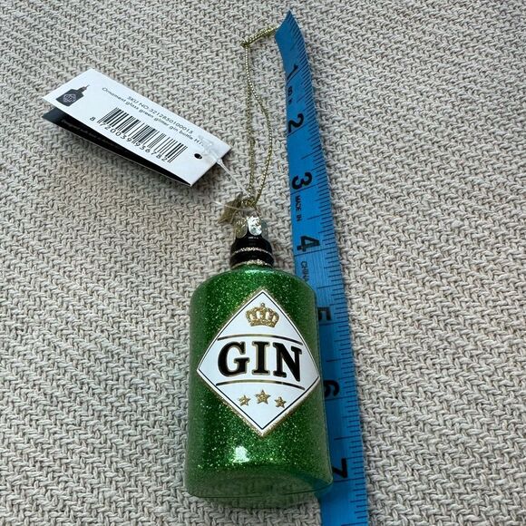 GIN Liquor Bottle Christmas Tree Ornament NWT Holiday Decor Gift - Picture 4 of 7